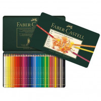 Набор цветных карандашей 36 цветов POLYCHROMOS метал.коробка 110036 FABER-CASTELL 