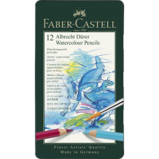 Набор акварельных карандашей 12 цветов метал.коробка 117512 FABER-CASTELL