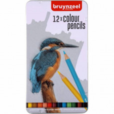 Набір кольорових олівців BIRD 12шт у металевій коробці, Bruynzeel