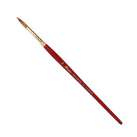 Пензель ORO ROSSO синтетика кругла серія 751 коротка ручка № 10