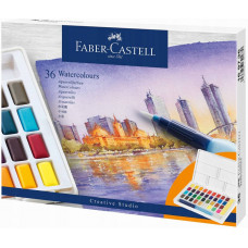 Набір акварелі 36 кольорів у пеналі, пензель, Faber-Castell, 169736