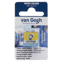 Фарба акварельна Van Gogh (272), Прозорий жовтий середній, кювета, Royal Talens