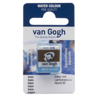 Краска акварельная Van Gogh (416), Сепия, кювета, Royal Talens