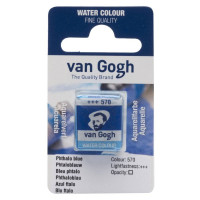 Краска акварельная Van Gogh (570), Синий ФЦ, кювета, Royal Talens