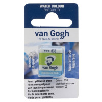 Краска акварельная Van Gogh (633), Перм. желто-зеленый, кювета, Royal Talens