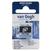 Краска акварельная Van Gogh (701), Чорная слоновая кость, кювета, Royal Talens