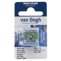 Краска акварельная Van Gogh (748), серый Дэви, кювета, Royal Talens