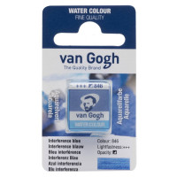 Краска акварельная Van Gogh (846), интерферентный синий, кювета, Royal Talens