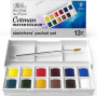 Набір акварелі Winsor Newton Cotman Sketchers, 12 кольорів, пензель
