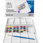 Набір акварелі Winsor Newton Cotman, 24 кольори, пензель