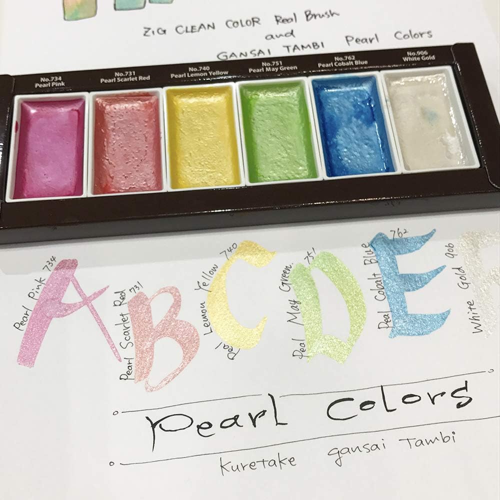 Набір акварелі Gansai Tambi Gem Colors 6 кювет, Kuretake