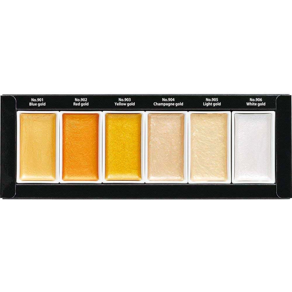 Набір акварелі Gansai Tambi Starry Colors 6 кювет, Kuretake