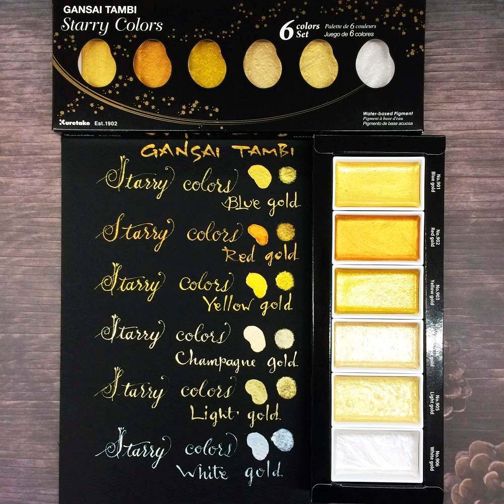 Набір акварелі Gansai Tambi Starry Colors 6 кювет, Kuretake