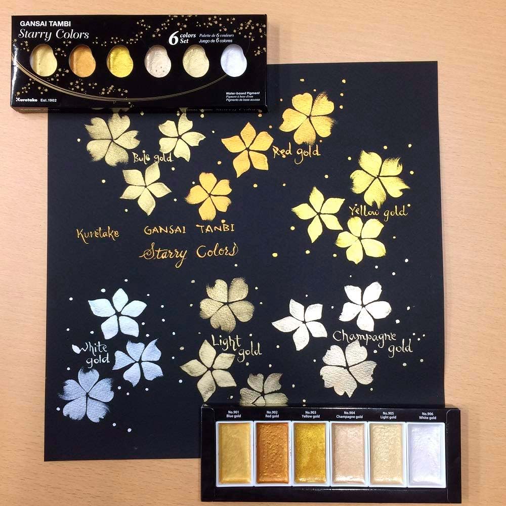 Набір акварелі Gansai Tambi Starry Colors 6 кювет, Kuretake