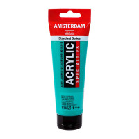 Краска акриловая AMSTERDAM 836 Зеленый металлик 120мл 