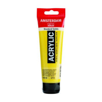 Краска акриловая AMSTERDAM, (272) Прозрачный желтый средний, 120 мл, Royal Talens