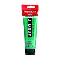 Краска акриловая AMSTERDAM, (615) Изумрудный зеленый, 120 мл, Royal Talens