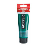 Краска акриловая AMSTERDAM, (619) Перм. зеленый темный, 120 мл, Royal Talens