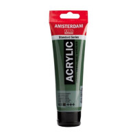 Краска акриловая AMSTERDAM, (622) Оливковый зеленый темный, 120 мл, Royal Talens