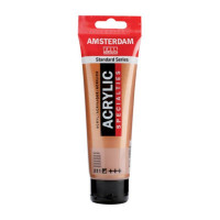 Краска акриловая AMSTERDAM, (811) Бронзовый металлик, 120 мл, Royal Talens