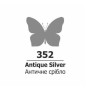 Акрил для декору, Античне срібло (352), металік, 75 мл, ROSA TALENT