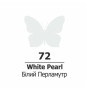 Акрил для декору, Білий (72), перламутр, 75мл, ROSA TALENT