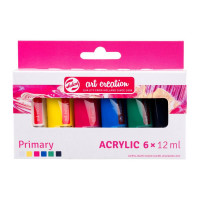 Набір акрилу ArtCreation Primary 6 кольорів по 12мл, Royal Talens