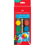 Акварель Faber-Castell 12 кольорів із пензликом, 125018