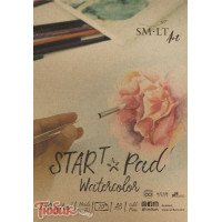Склейка для акварелі STAR T А5, 240г/м², 20л, натуральний білий, SMILTAINIS