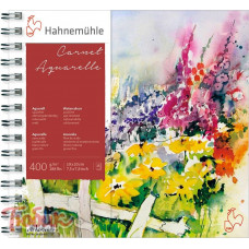 Альбом на спіралі Hahnemuhle, Carnet Aquarelle, середнє зерно, 400г/м2, 19x20см, 15 аркушів